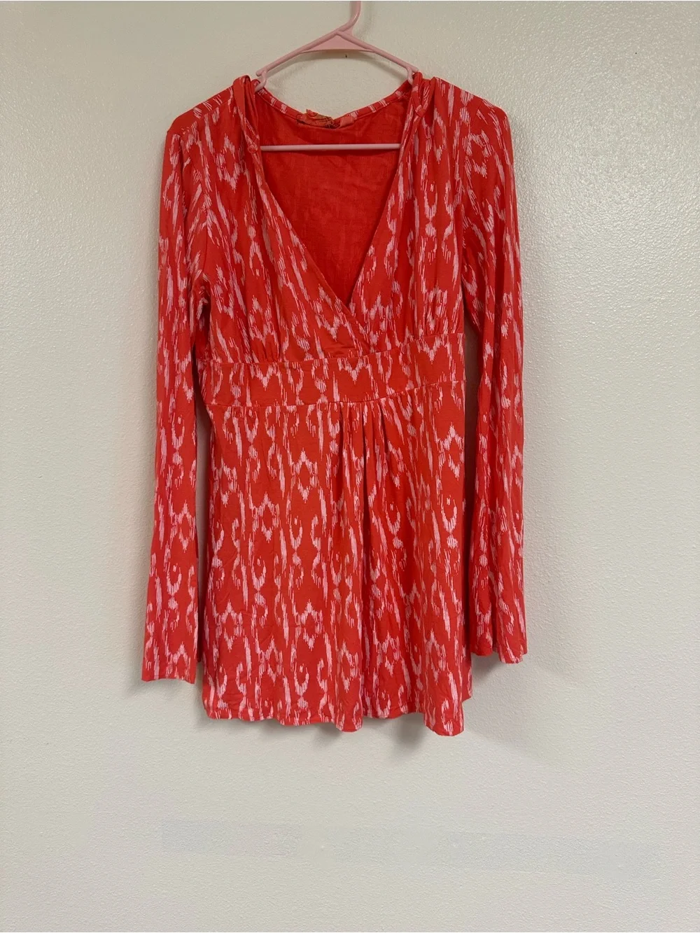 Coral Pattern Hooded Tunic